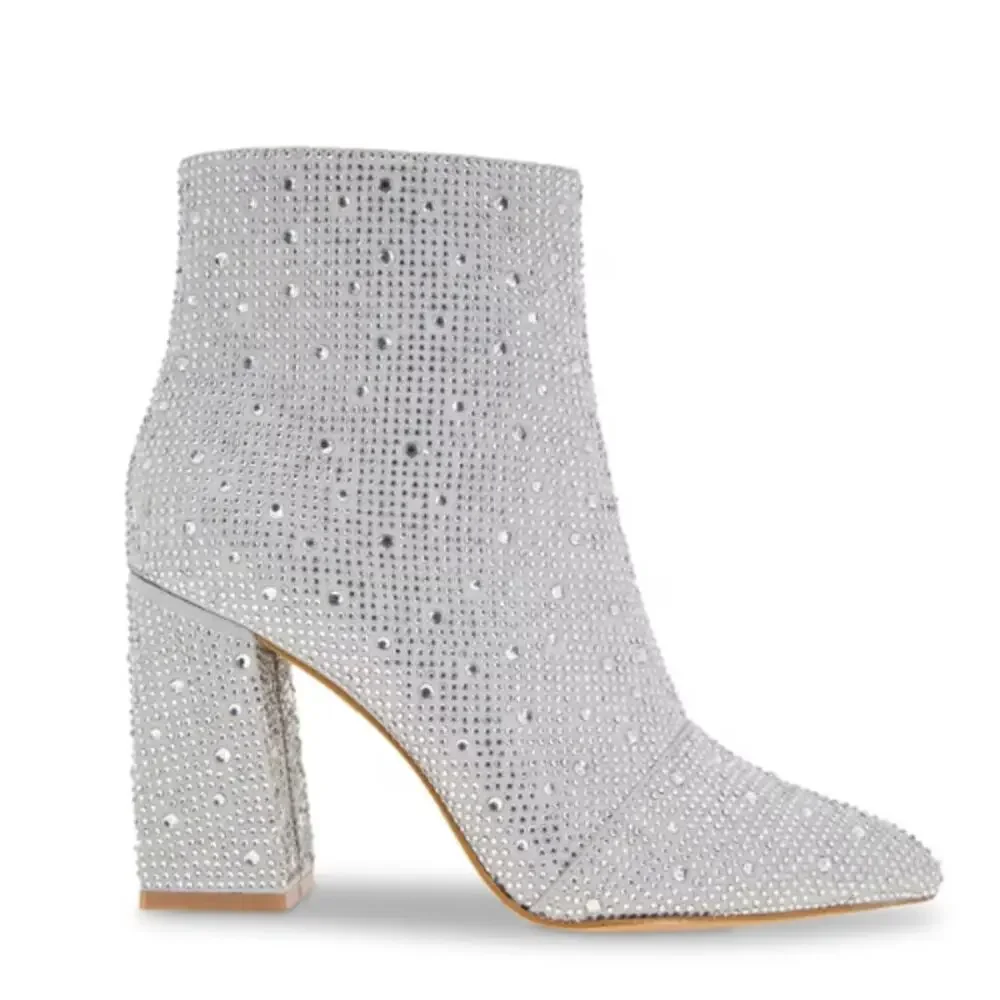 BCBGeneration Briel Bootie in Silver Shimmer Size 7